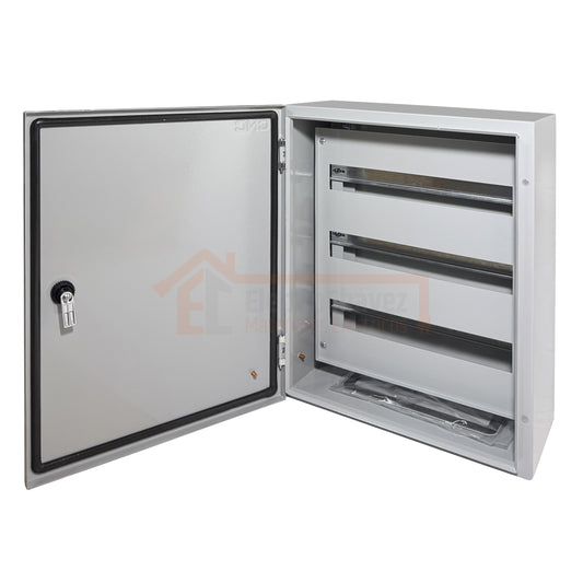 Gabinete Tablero Metálico Eléctrico 500x400x200 1 puerta con chasis Ip65