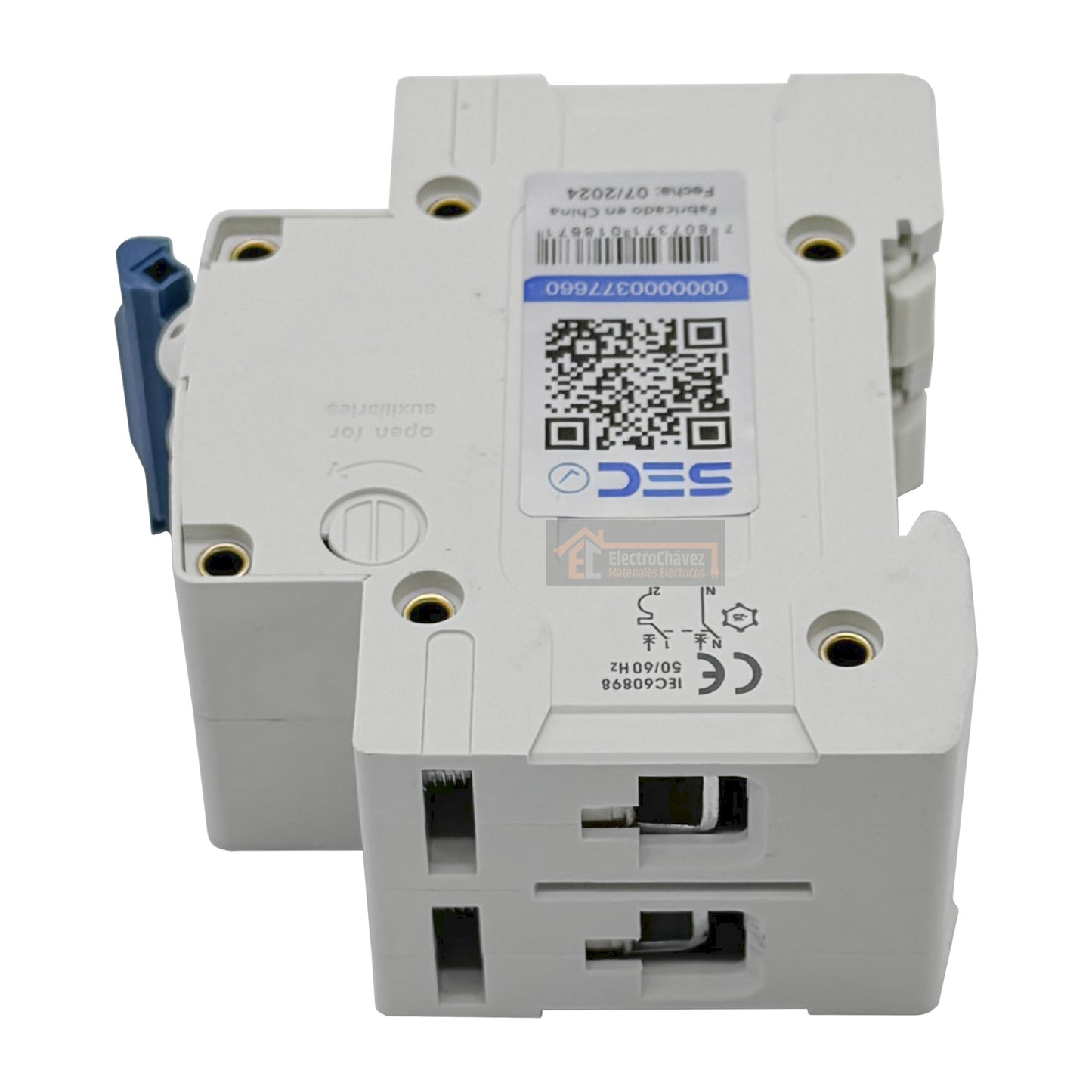 Interruptor Automático Bipolar 2p 25a (2x25a) 6ka Curva C - Lexo