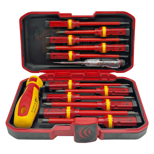 Set Maletín Desatornilladores Aislados 1000v Electricistas