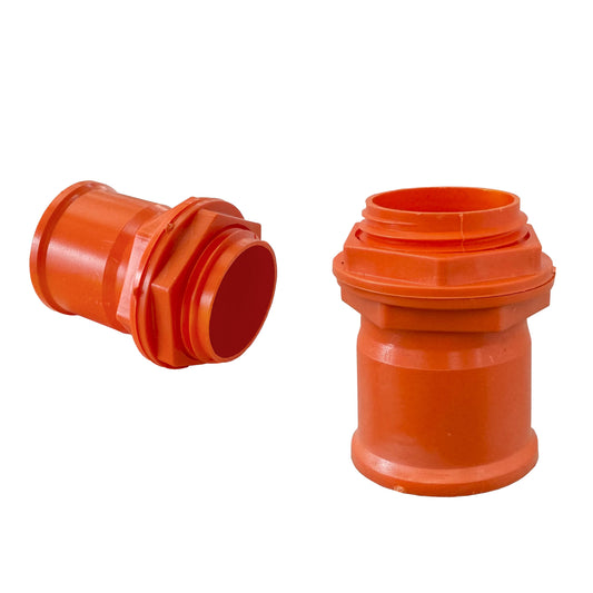 Salida / Terminal De Caja Con Tuerca PVC 63mm