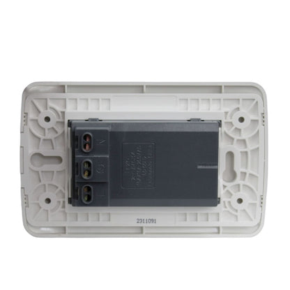 Enchufe Embutido Duplex 2p+t 16a Blanco / Plata Armado Metal - Lexo