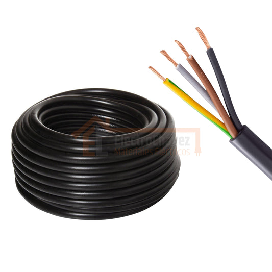 Cordón Eléctrico RV-K 4x4 mm² XLPE/PVC (Por Metro)