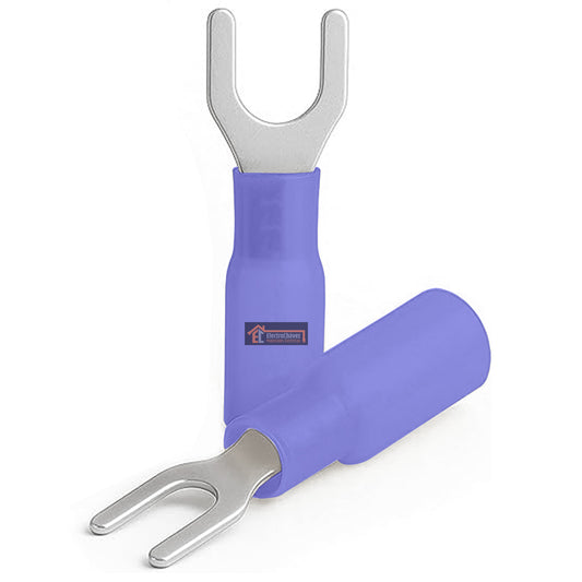 Terminal Aislado Horquilla 4 mm Azul (16 - 14 Awg) Unidad