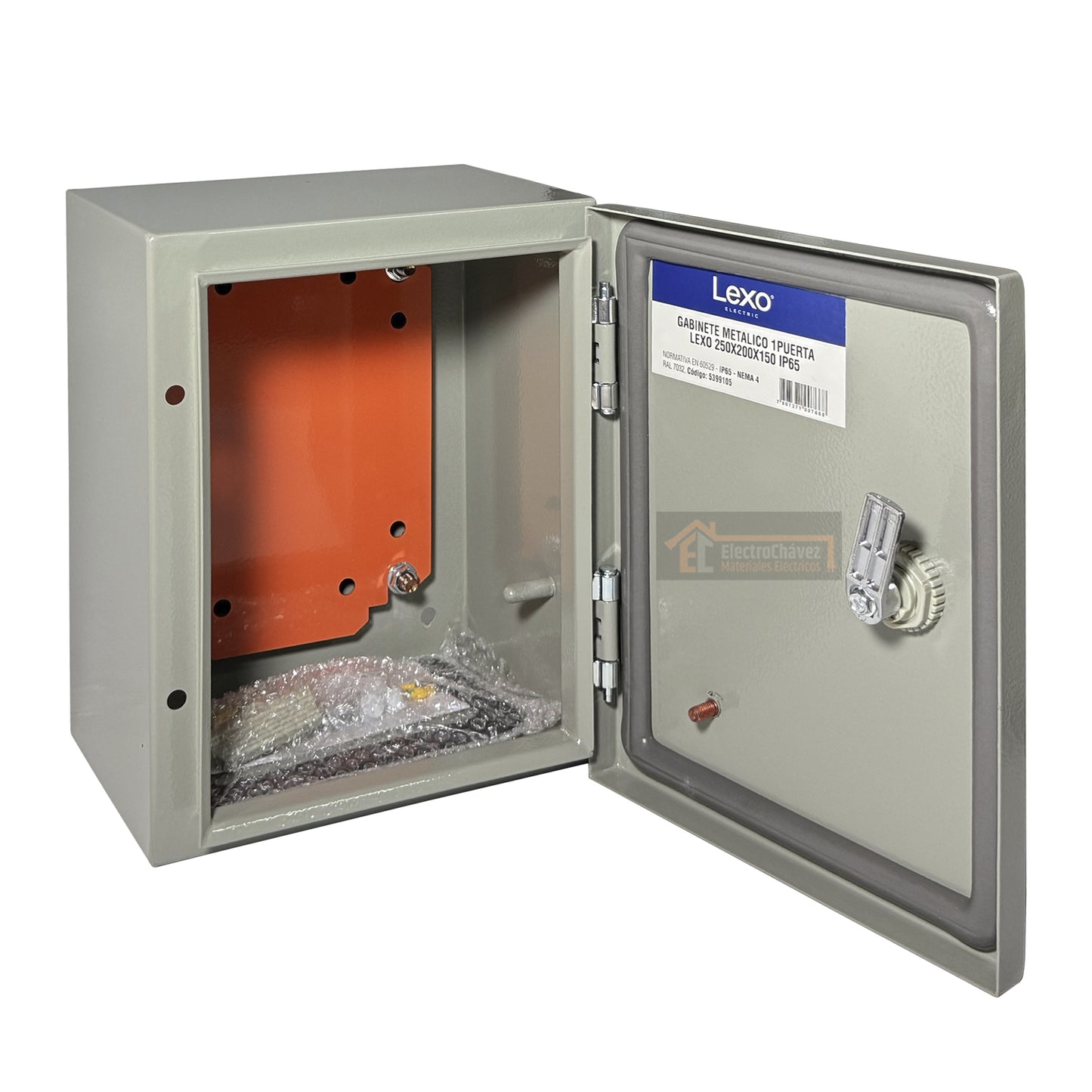 Gabinete Tablero Metálico Eléctrico 250x200x150 1 puerta Ip65