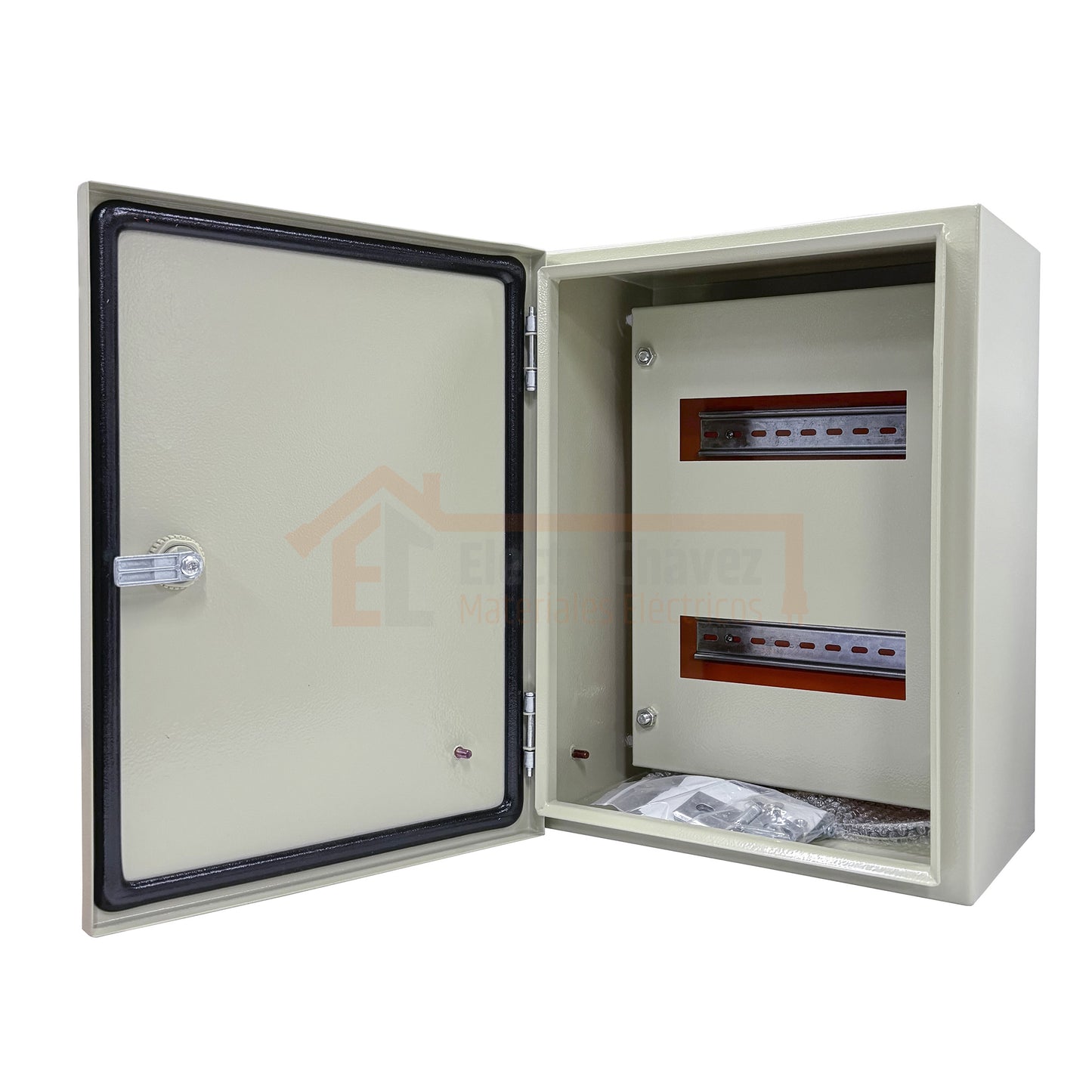 Gabinete Tablero Metálico Eléctrico 400x300x200 1 puerta con chasis Ip65