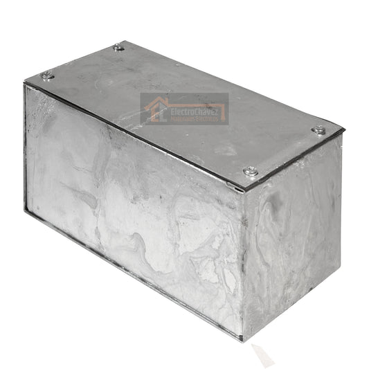 Caja Metálica Galvanizada Lisa 200x100x100