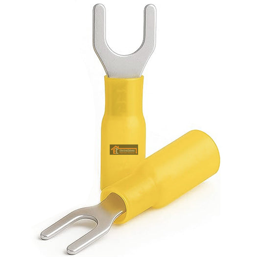 Terminal Aislado Horquilla 5 mm Amarillo (12 - 10 Awg) Unidad