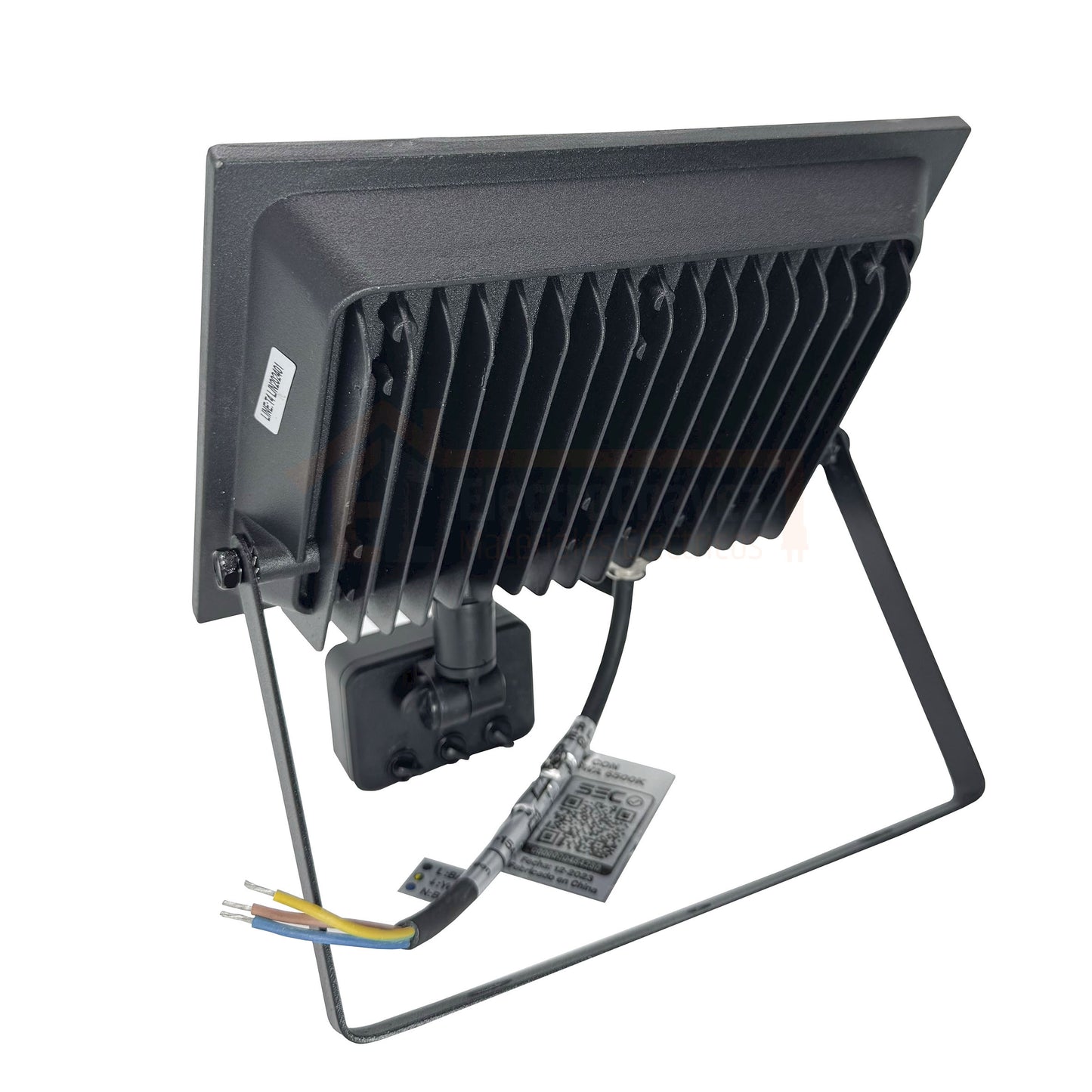 Foco Proyector con sensor 50w Reflector Metal Led IP65 Negro - VKB