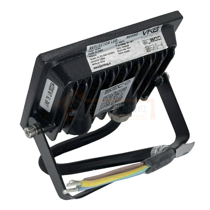 Foco Proyector 20w Reflector Metal Led IP65 Negro - VKB