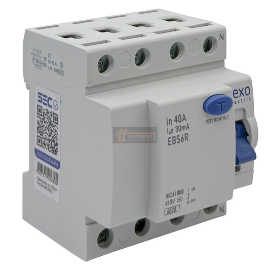 Interruptor Automático Diferencial 4p 40a (4x40a) 30mA - Lexo
