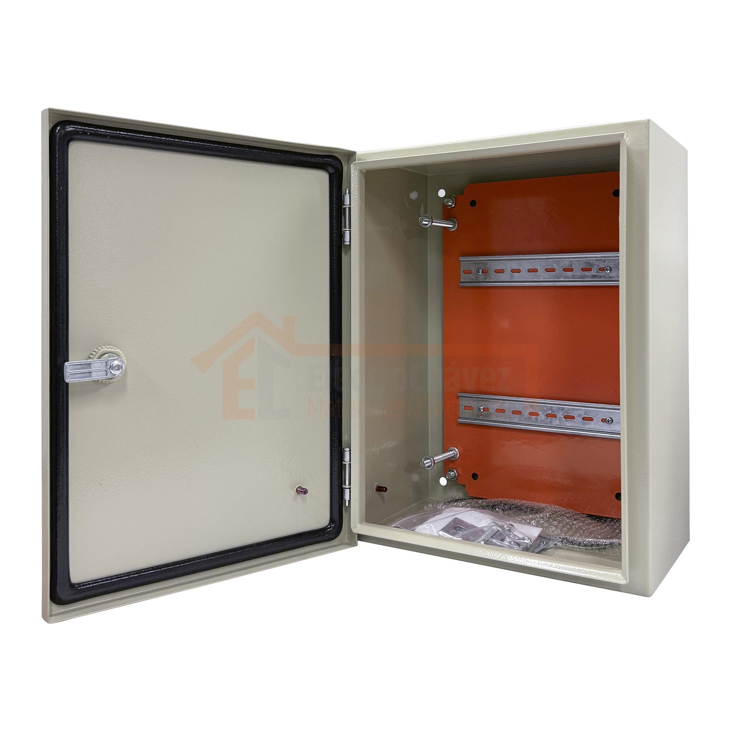 Gabinete Tablero Metálico Eléctrico 400x300x200 1 puerta con chasis Ip65