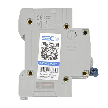 Interruptor Automático Bipolar 2p 40a (2x40a) 6ka Curva C - Lexo