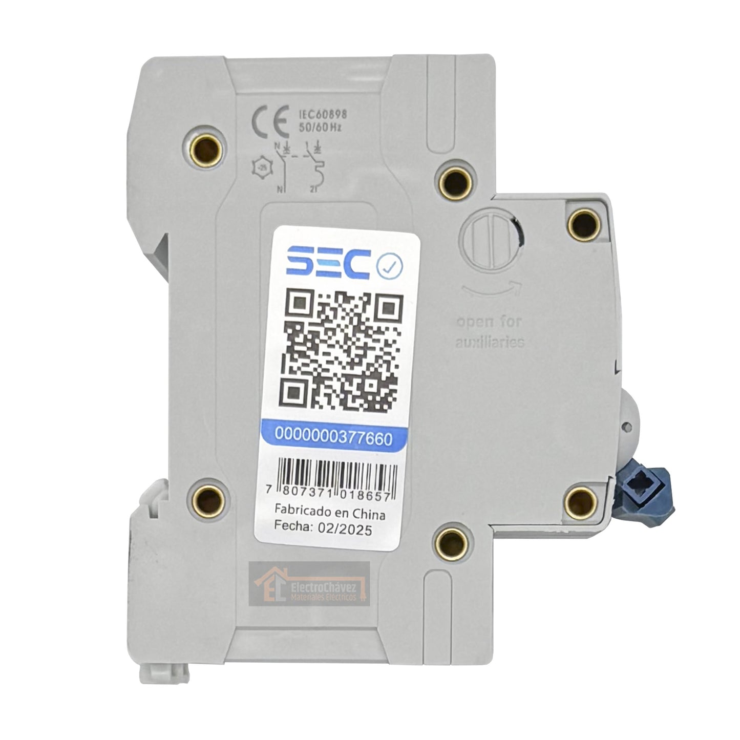 Interruptor Automático Bipolar 2p 20a (2x20a) 6ka Curva C - Lexo