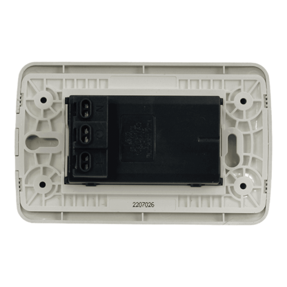 Enchufe Embutido Duplex 2p+t 10a Blanco / Plata Armado Metal - Lexo