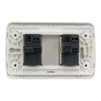 Interruptor Embutido Simple 9/15 10a blanco / Plata Armado - Lexo