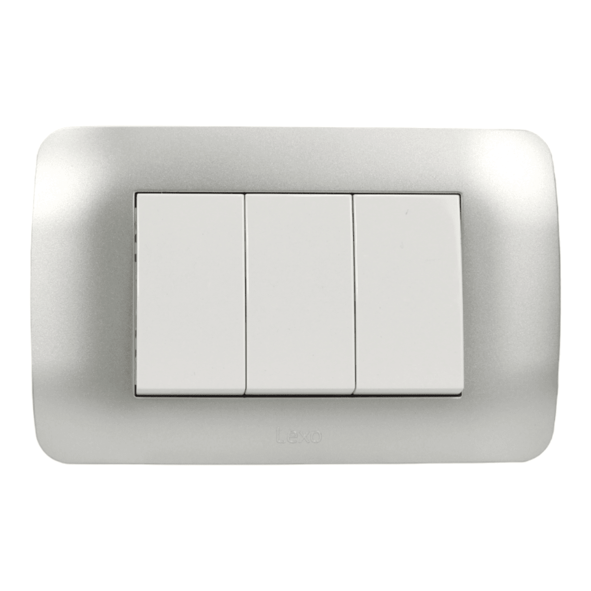 Interruptor Embutido Simple 9/32 10a blanco / Plata Armado - Lexo