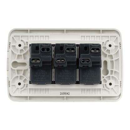 Interruptor Embutido Simple 9/32 10a blanco / Plata Armado - Lexo