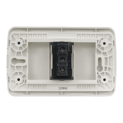 Enchufe Embutido Simple 2p+t 10a blanco / Plata Armado - Lexo